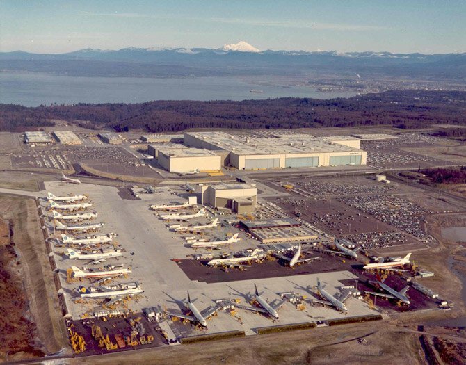 Завод Boeing Everett в США боинг 747, история создания, технологии