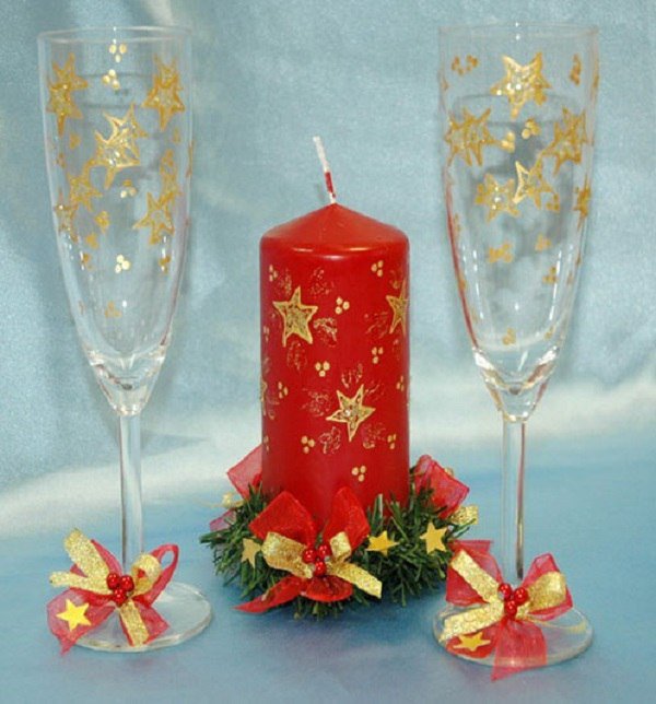 Новогодние бокалы