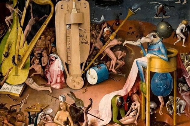 Иероним Босх. Триптих (фрагмент). 1510