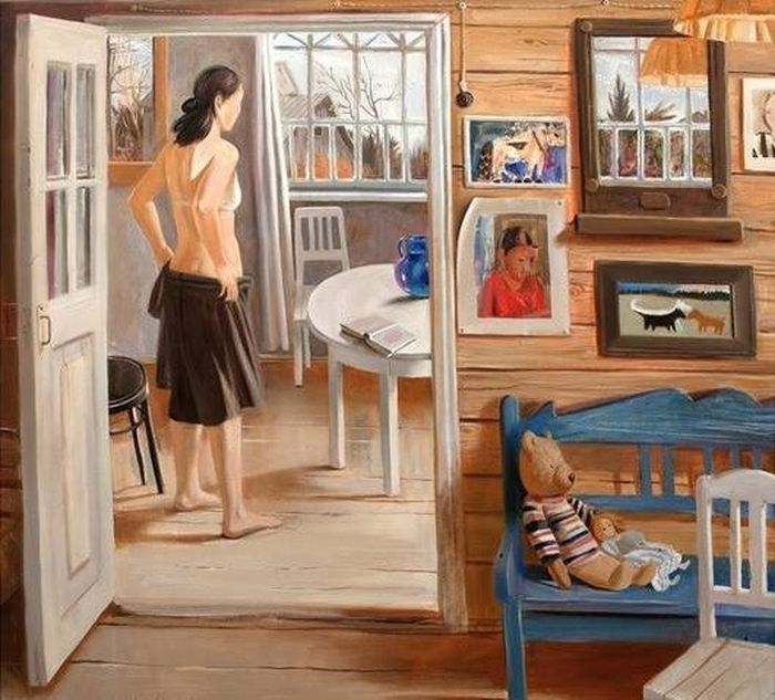 художник, СССР, интерьер, квартира