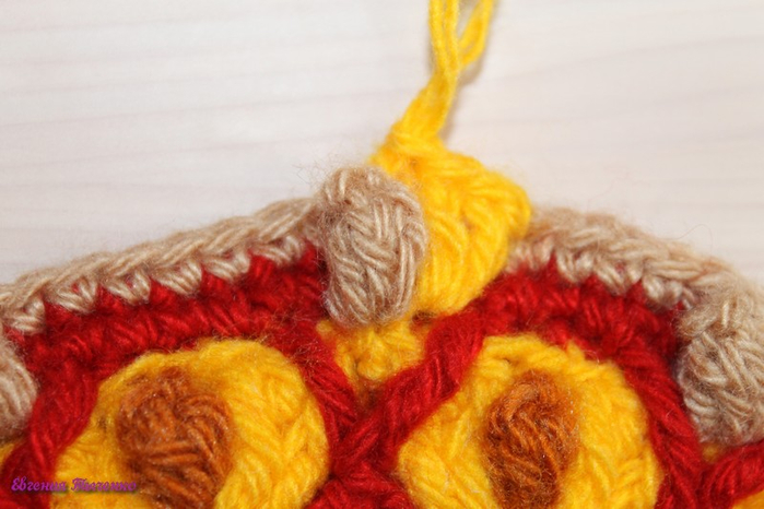 Коврик-сидушка: мастер-класс. Из остатков пряжи Коврик-сидушка: мастер-класс. Из остатков пряжи вязание