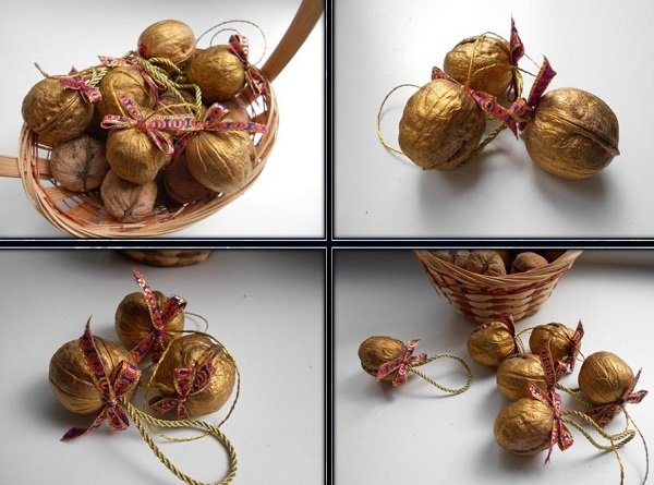 Поделки из грецких орехов Поделки из грецких орехов декор,для дома и дачи,новогодние украшения,своими руками