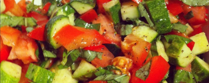 Салат из зелени и овощей вкусный рецепт с фото пошагово и видео