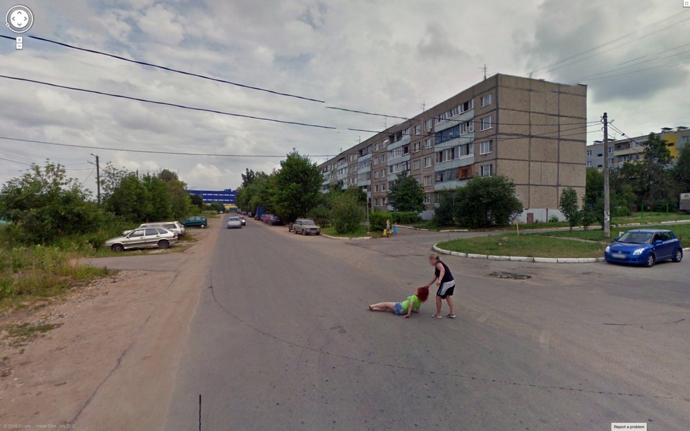 Необычные снимки, сделанные камерами Google Street View google street view,приколы,фото