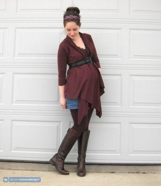 Моделирование оригинального кардигана для беременных и не только