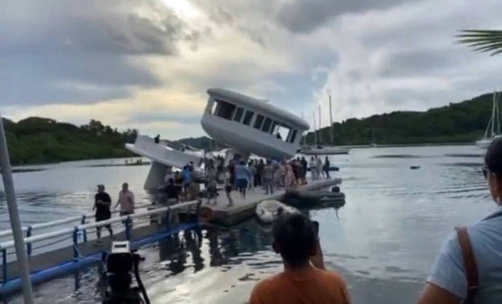 Плавающий дом за полтора миллиона долларов спустили на воду, а он сразу пошел ко дну: видео SeaPod, Панамы, событием, проект, конструкция, Спуск, позволила, инвесторов, богатых, страну, привлечь, большое, успешность, значение, экономическое, также, левитации Для, эффект, более, спуск