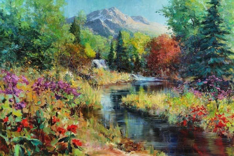 Американский художник-импрессионист Eric Wallis живопись