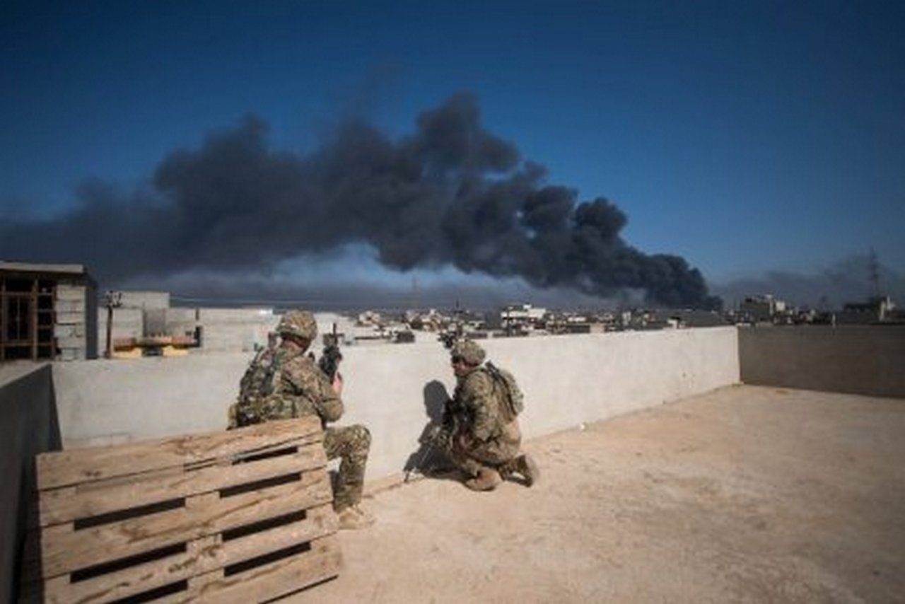 Военнослужащие 82-й воздушно-десантной дивизии ВС США в иракском Мосуле.