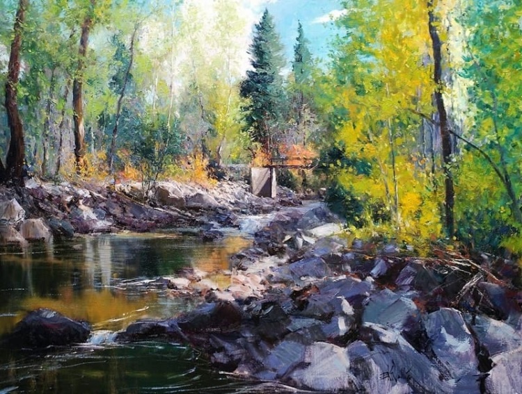 Американский художник-импрессионист Eric Wallis Американский художник-импрессионист Eric Wallis живопись
