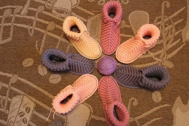 Домашние тапочки вязаные крючком Домашние тапочки вязаные крючком вязание крючком