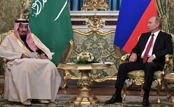 Король Салман ибн Абдул-Азиз Аль Сауд и Владимир Путин. Фото: GLOBAL LOOK press/Kremlin Pool