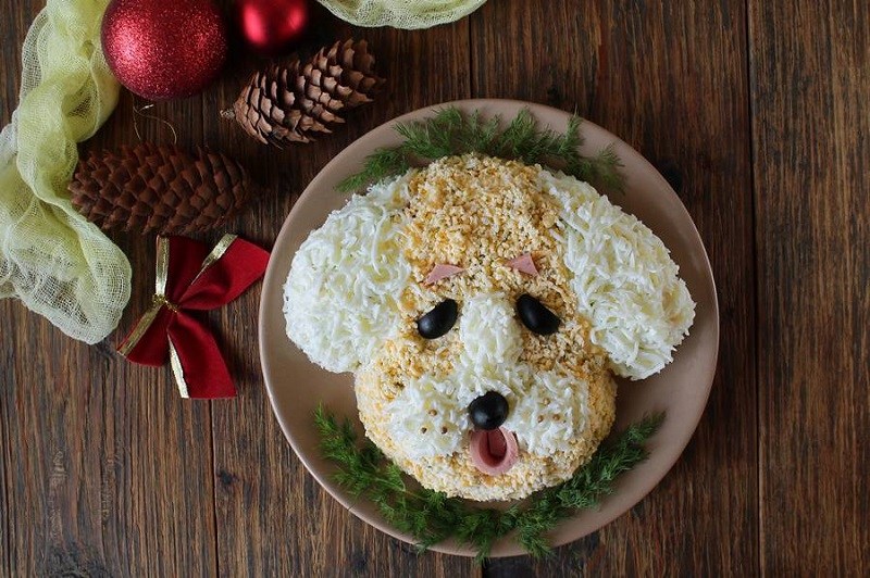 салат собачка