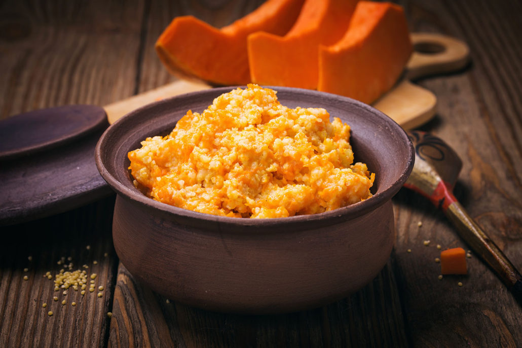 Пшено с тыквой в мультиварке