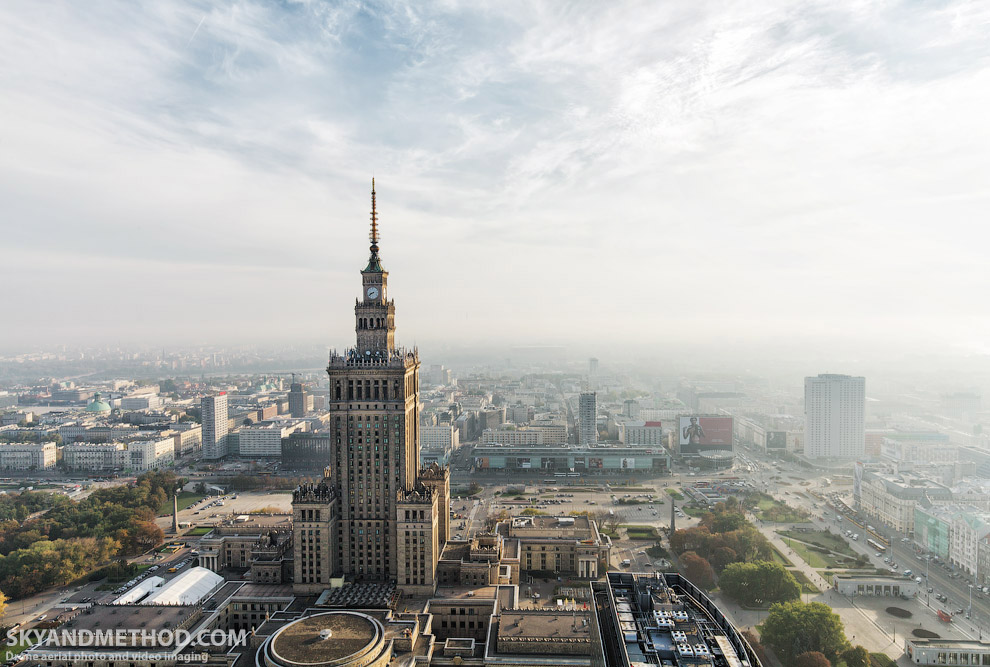 Варшава с высоты птичьего полета