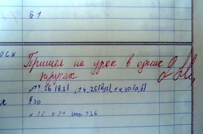 Уморительные замечания в школьных дневниках дневник, школа, замечания