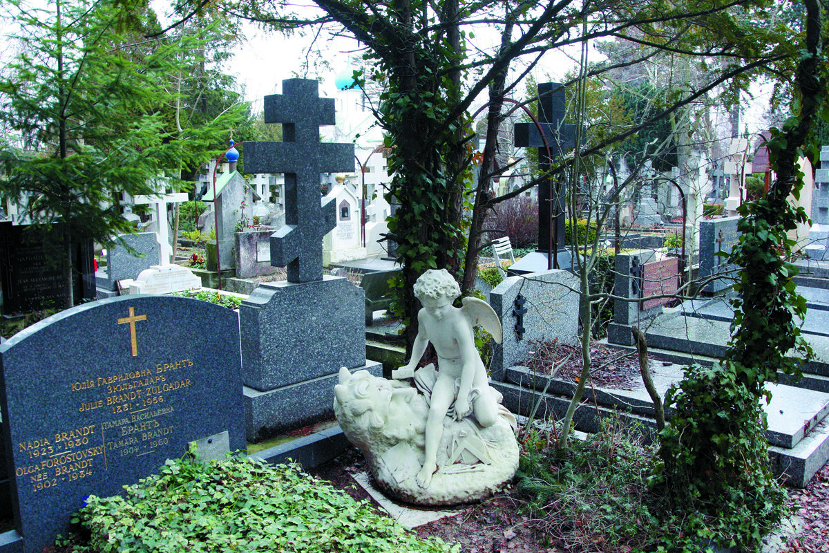 Кладбище в сент-Женевьев-де-Буа Париже русское