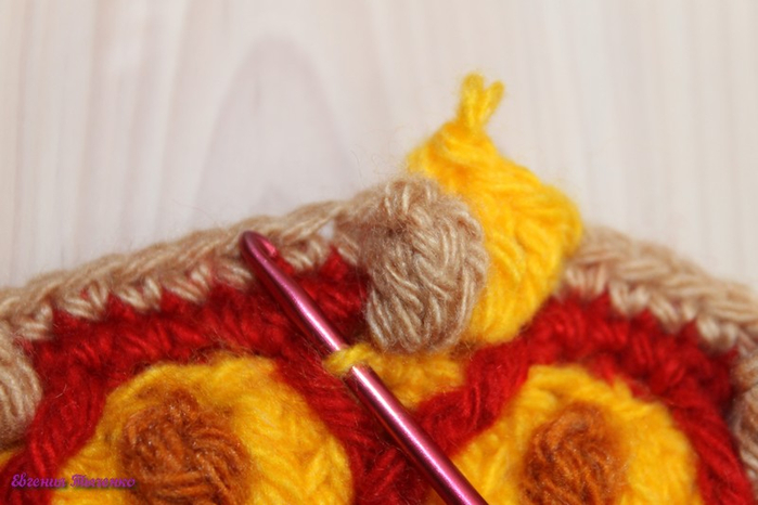 Коврик-сидушка: мастер-класс. Из остатков пряжи Коврик-сидушка: мастер-класс. Из остатков пряжи вязание