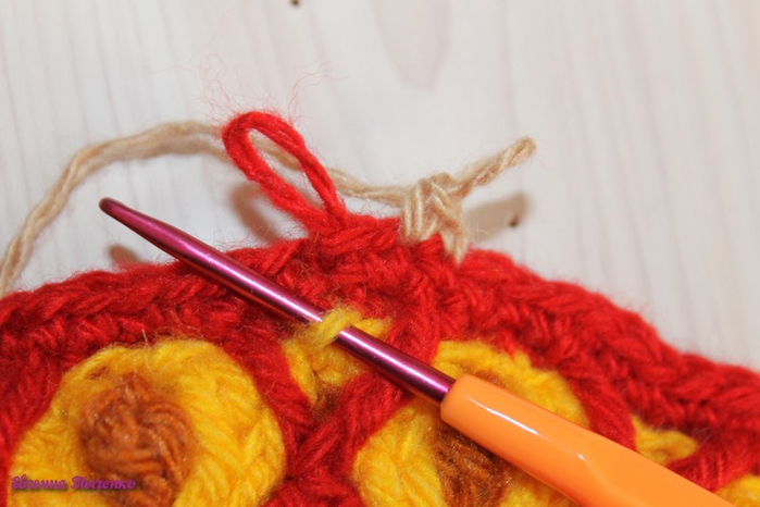 Коврик-сидушка: мастер-класс. Из остатков пряжи Коврик-сидушка: мастер-класс. Из остатков пряжи вязание