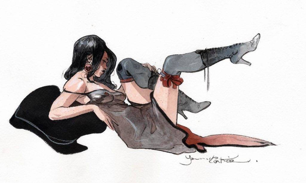 Сексуальные француженки в акварелях художника Янника Корбо. Сексуальные француженки в акварелях художника Янника Корбо.