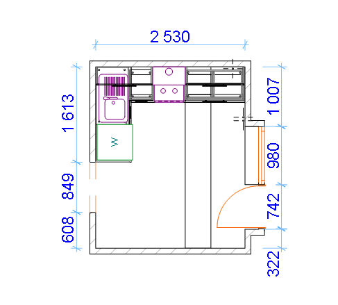кухня размеры комнаты
