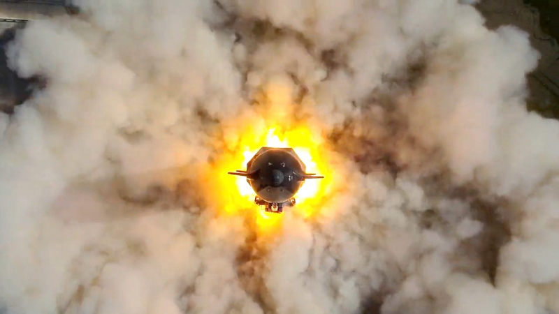  Статический огневой тест прототипа Starship. Источник изображения: SpaceX 