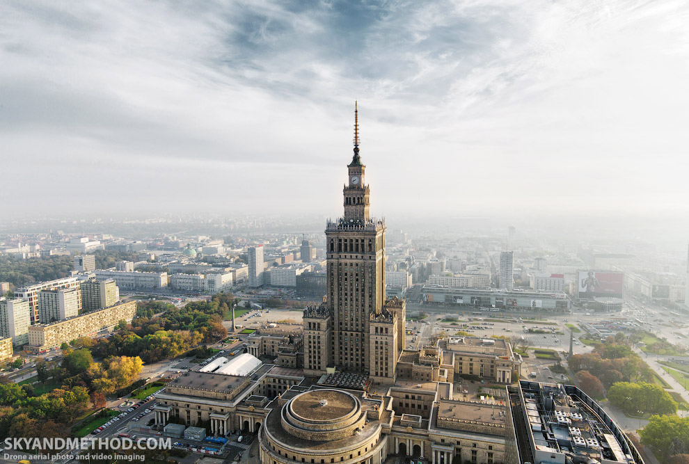 Варшава с высоты птичьего полета