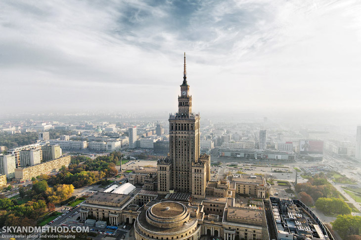 Варшава с высоты птичьего полета