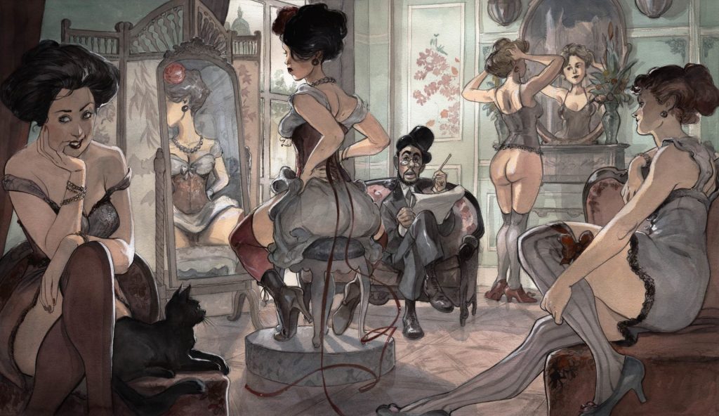 Сексуальные француженки в акварелях художника Янника Корбо. Сексуальные француженки в акварелях художника Янника Корбо.