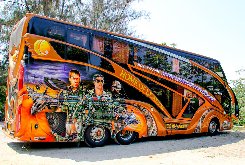 Тайский тюнинг: автобусы