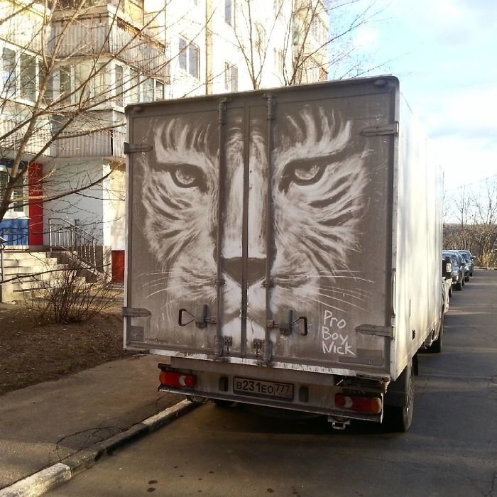 Авто Грязнулям посвящается! Авто Грязнулям посвящается! art, street art, авто, своими руками, сделай сам, стрит-арт