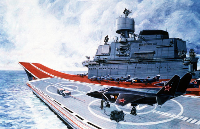 Ð¡ÐÐ¼Ð¾ÐÐÑ‚ Ð¯Ðº-41 (Ð½Ð Ð¿ÐÑ€Ð²Ð¾Ð¼ Ð¿ÐÐÐ½Ð) Ð¸ ÑÐÐ¼Ð¾ÐÐÑ‚Ñ‹ Ð¯Ðº-38 Ð½Ð Ð¿ÐÐÑƒÐÐ ÐÐ²Ð¸ÐÐ½ÐÑÑƒÑ‰ÐÐ³Ð¾ ÐºÑ€ÐÐ¹ÑÐÑ€Ð "Ð¢ÐÐ¸ÐÐ¸ÑÐ¸". ÐÐÐÑŽÑÑ‚Ñ€ÐÑ†Ð¸Ñ 1989 Ð³Ð¾Ð´Ð