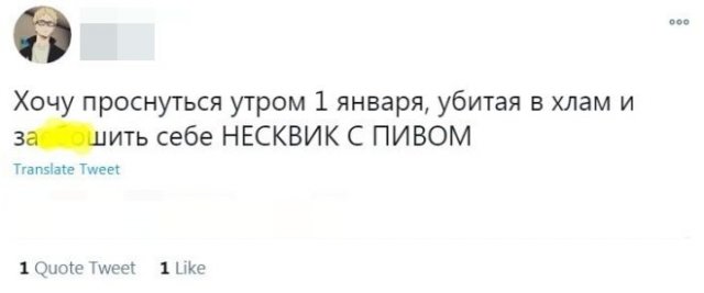 Пользователи рассказали, чем собираются заниматься 1 января Пользователи рассказали, чем собираются заниматься 1 января позитив,смешные картинки,юмор