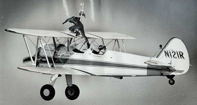 1919-1982 годы: главное — не смотреть вниз, или Ходоки по крыльям самолетов