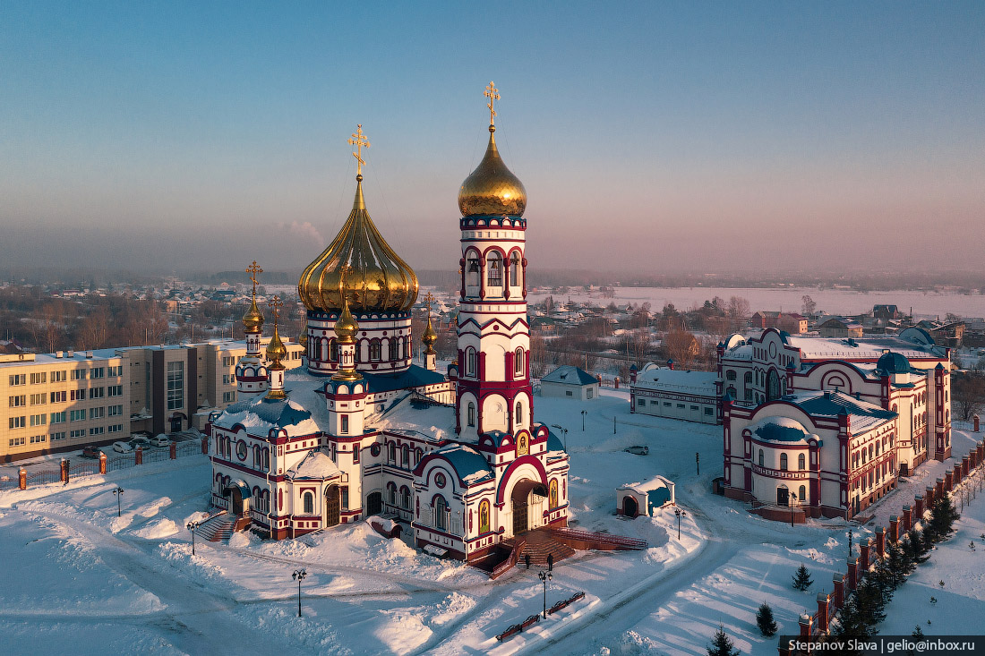 Новокузнецк, зима, собор рождества христова