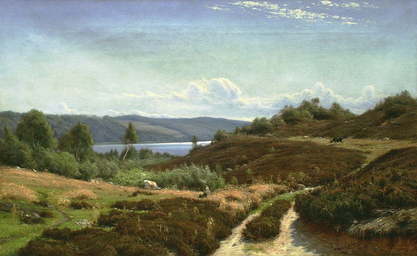 "Летний пейзаж с пастушком и коровами", 1901