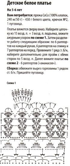 Вязаные платья для девочек крючком! вязание,схемы
