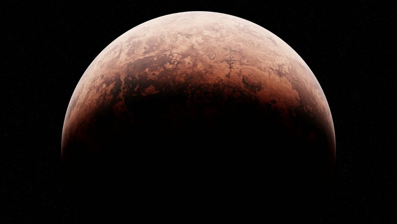 Марс на черном фоне — ученые записали звуки грома на Марсе