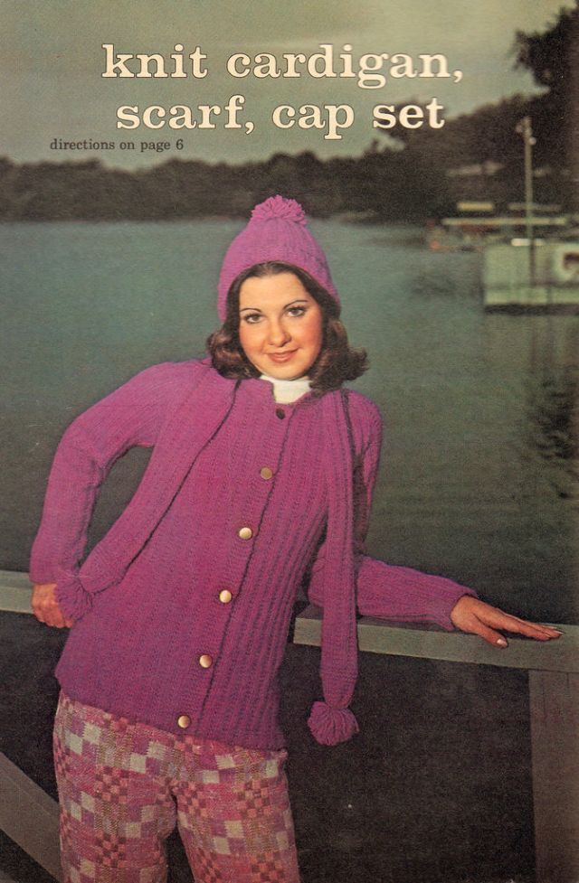 Смешная вязаная мода из журнала Workbasket 1970-х годов вязаная мода,мода,мода и красота,модные журналы