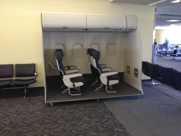 Scared Of Flights? In Boston You Can Sit In A Plane Seat Before You Sit In Your Plane Seat