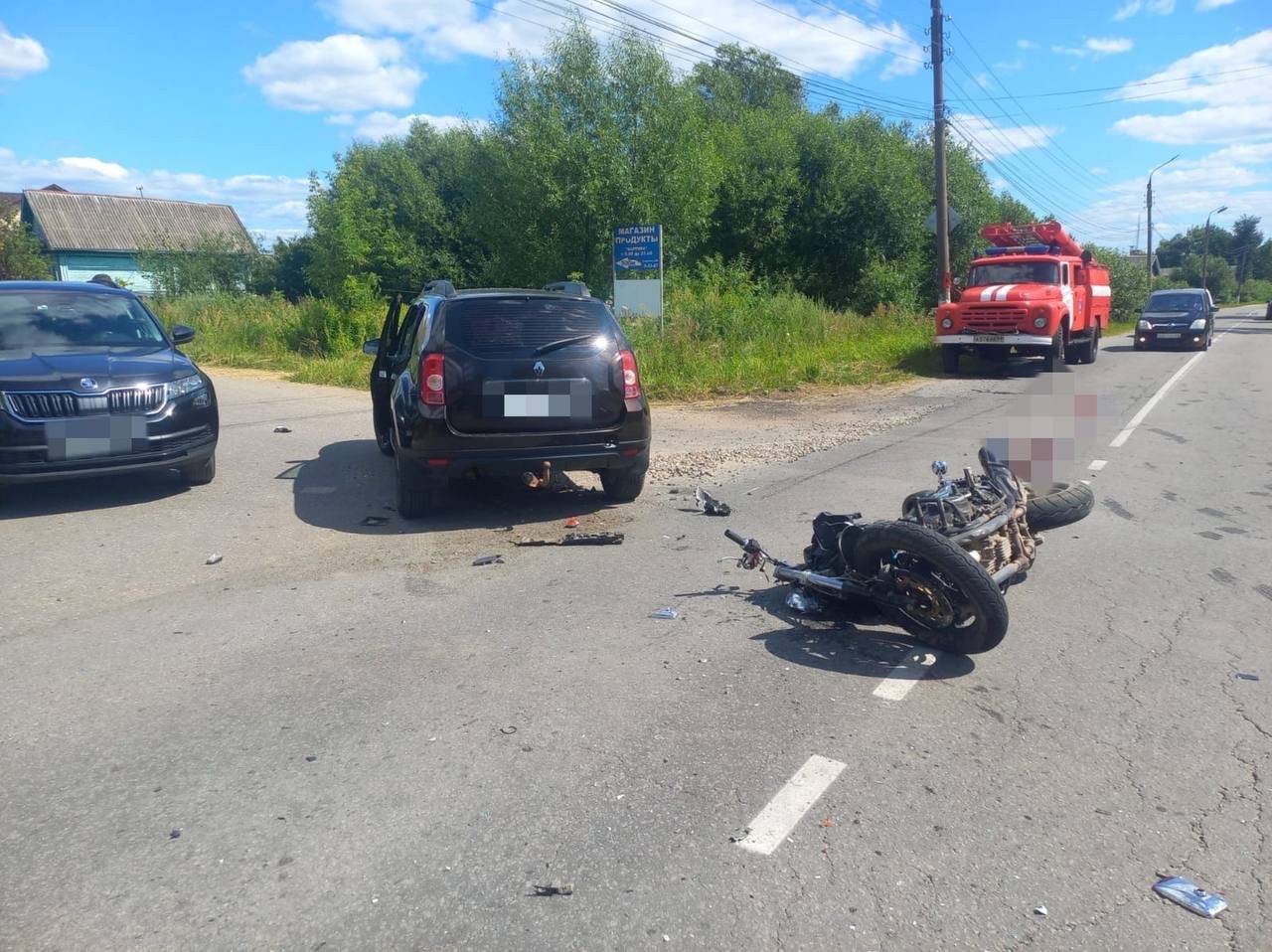 В Торжке в ДТП пострадал мотоциклист