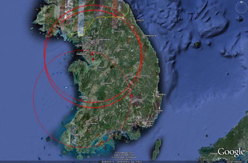 ПВО Республики Корея. Радиолокационные средства контроля воздушного пространства и ракетные комплексы объектовой ПВО и ПРО - 2 часть Cheolmae2, Южной, Корее, «Пэтриот», THAAD, Patriot, ELM2080, Корея, территории, Спутниковый, Earth, комплекса, американских, снимок, баллистических, целей, Google, дальности, более, Республики