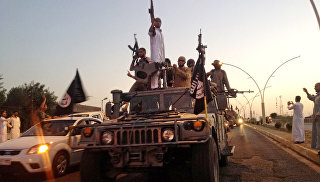 Боевики террористической группировки Исламское государство в Мосуле