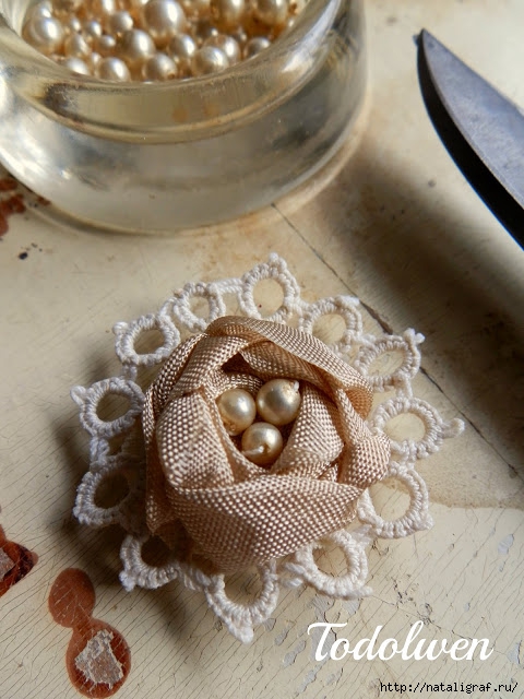 Вышить розу тесьмой : мастер-класс Вышить розу тесьмой : мастер-класс мастерство