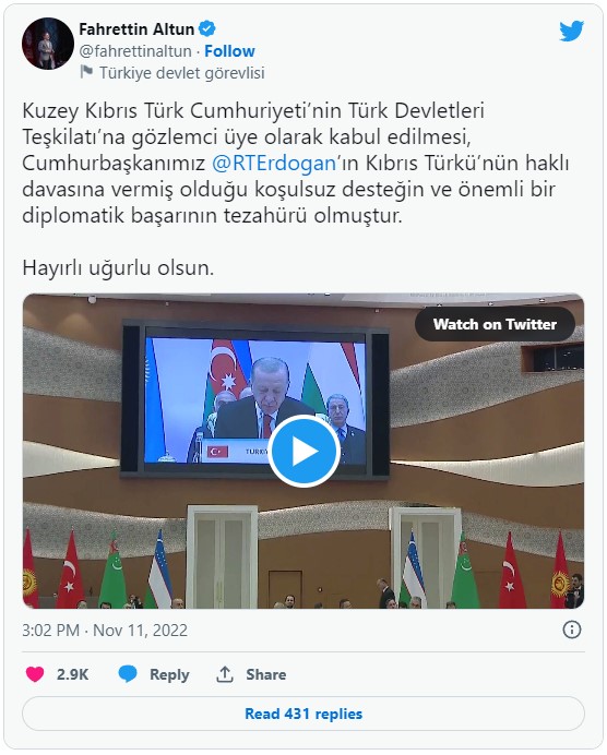 «Тюркский» саммит в Самарканде: инвестиционный фонд и северо-кипрский казус геополитика