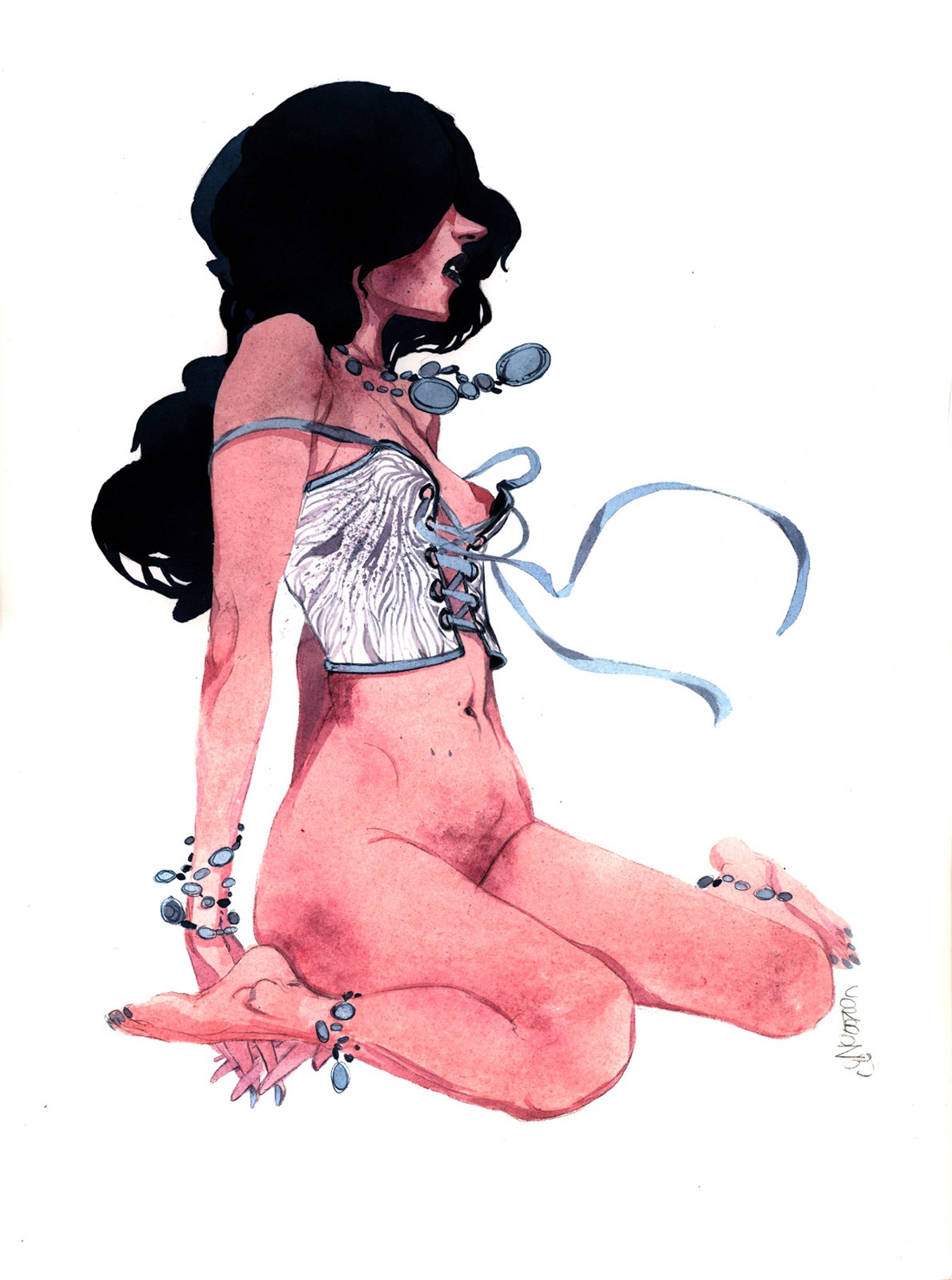 Сексуальные француженки в акварелях художника Янника Корбо. Сексуальные француженки в акварелях художника Янника Корбо.