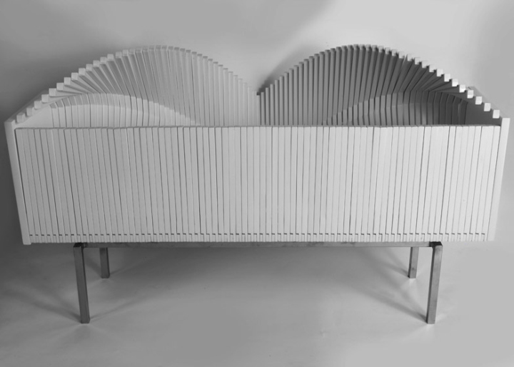 Белый шкаф Wave Cabinet от Sebastian Errazuriz