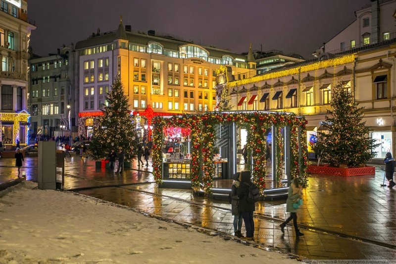 Кузнецкий мост около ЦУМа. Кузнецкий мост около ЦУМа. красиво, красота, москва, новый год, праздник, рождество, столица, фотография
