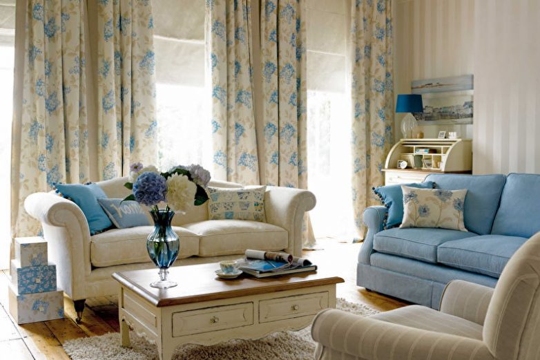 Шторы в стиле прованс Шторы в стиле прованс интерьер и дизайн