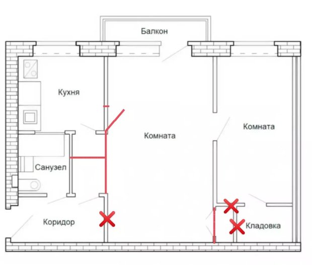 Ремонт хрущевки 44 м² только своими силами за 325 тыс. рублей г,Краснодар [293930],город Краснодар г,о,[95237460],город Орск г,о,[95246340],г,Орск [976549],декор,для дома и дачи,интерьер,Краснодарский край [294673],Оренбургская обл,[976397]