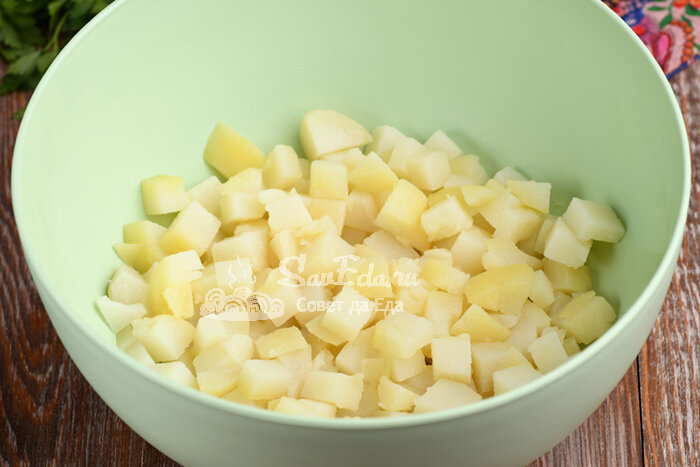 Картофельные салаты без майонеза (два варианта приготовления) салат, очень, огурцы, можно, картофельный, маринованные, блюдам, размера, добавляем, мелко, отвариваем, грибов, нарезанные, который, салату, продуктов, укроп, отличный, крупно, Картофель